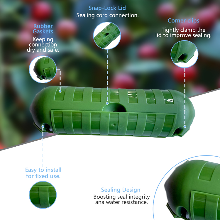 A heavy-duty and durable fish-mouth type cable organizer with waterproof function