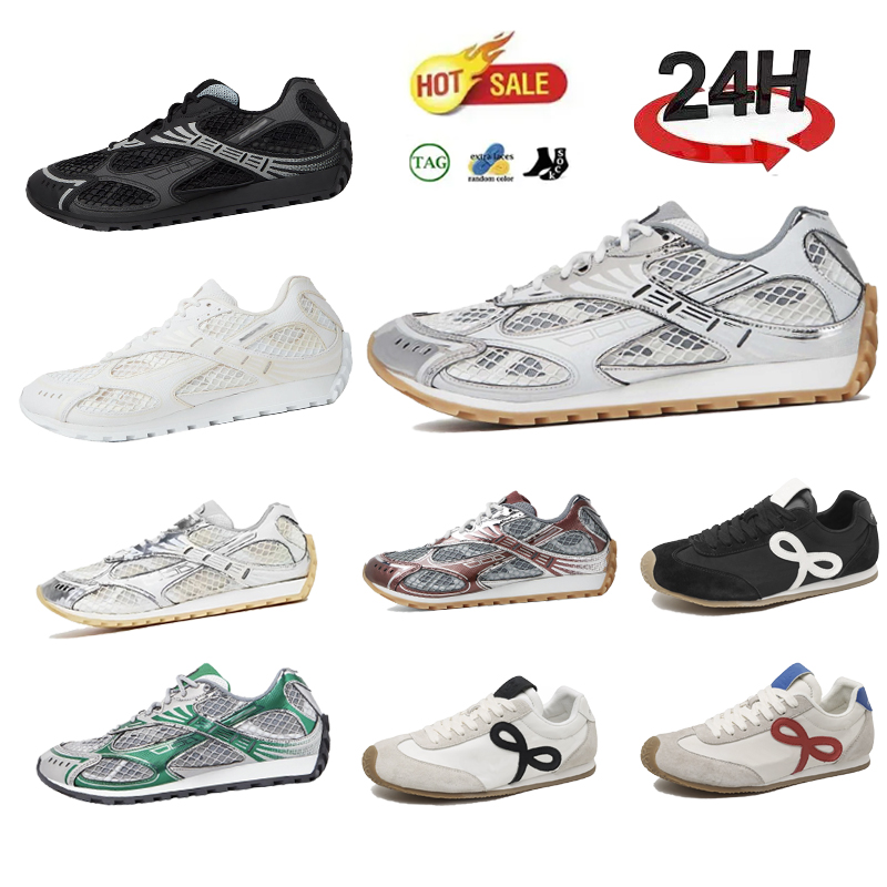 Designer Shoe Mens Womens Sneakers Navy Scarlet White Black Scarlet Gum Cardboard Silver Casual Shoes Outdoor Sports Trainers