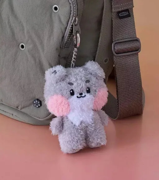 Kpop ZB1 Doll Keychain 12CM Zeroni Cartoon Cute Plush Doll Pendant Bag Accessories Key Ring ZhangHao HanBin Ricky Fans Gift250908