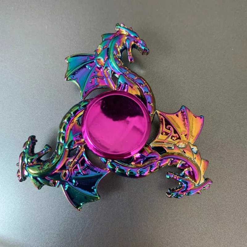 New 28 Style Colorful Metal Fidget Spinner Decompression Alloy Rainbow Hand Spinner EDC Adult Finger Stress Relief Toy Wholesale W250903