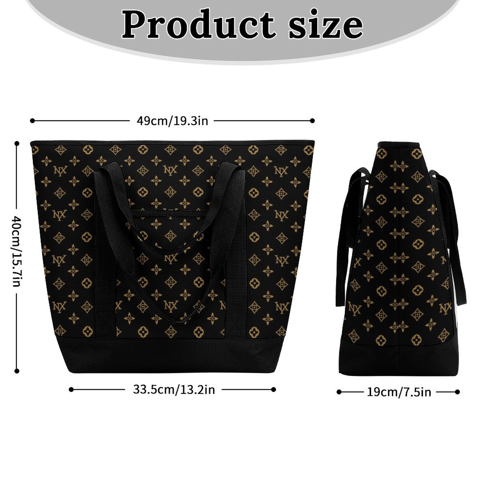 NXY Evening Bags Designer Tote Bags for Women Handbags Capacity Shopping Bags Travel Crossbody Shoulder Purses Large capacity insulated shopping bag X