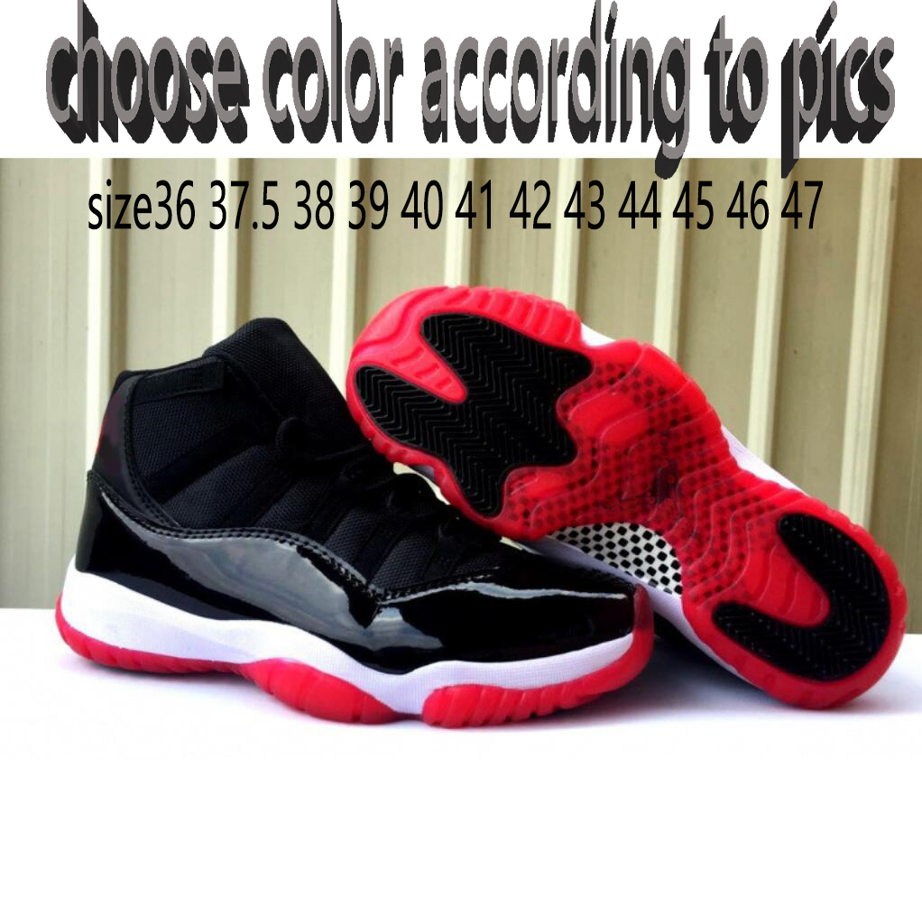 Designer High-Performance Athletic 11s Shoes: Top Quality Versatile Sneakers for Basketball for Sports, Running, and Outdoor Sports Breathable