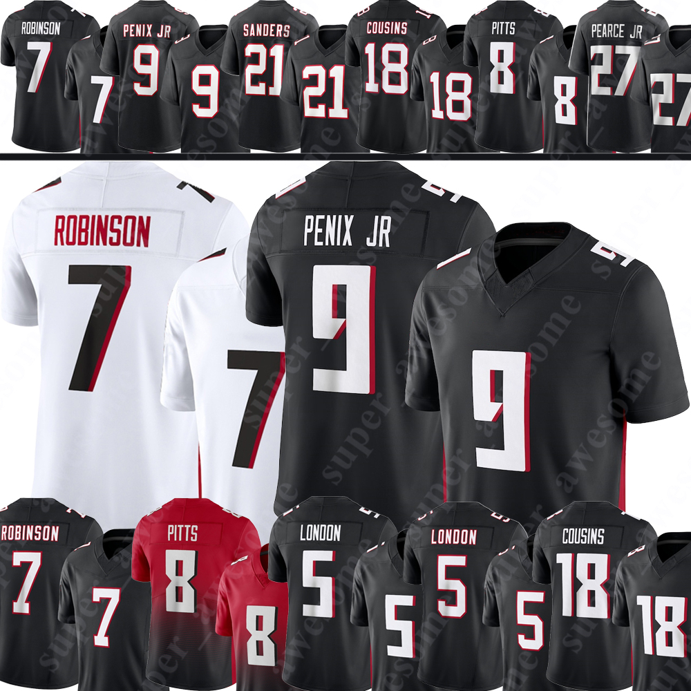 Bijan Robinson Jalon Walker Michael Penix Jr Football Jersey Drake London Kyle Pitts James Pearce Michael Vick Terrell Jessie Bates III Darnell Mooney Kirk Cousins