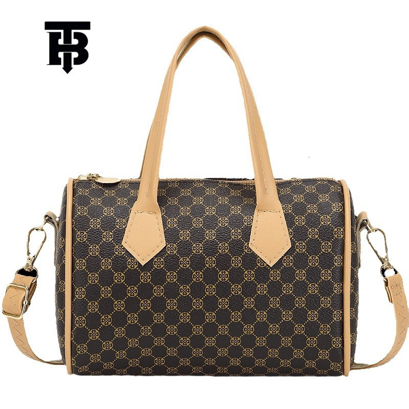 TB BHULAMTE Designer Four-leaf Clover Print Hand-held Pillow Bag New Trendy And Casual, Large-capacity Monogram Crossbody Bag