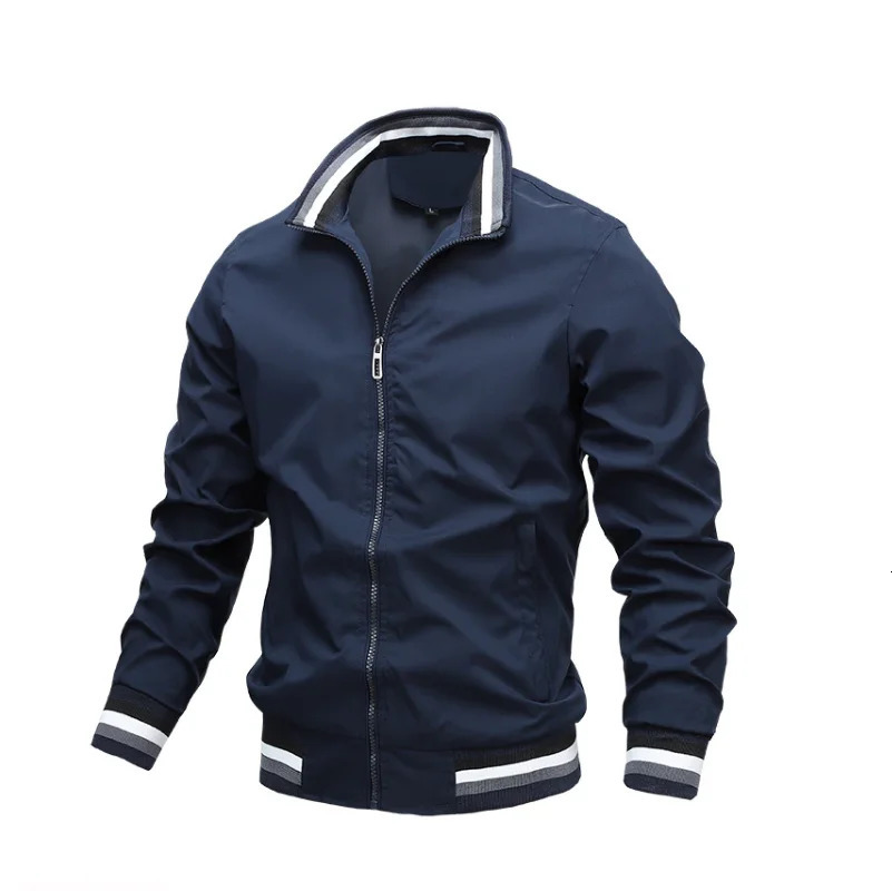 Spring Summer Bomber Jacket Men Black Casual Slim Fit Baseball Mens Jackets Autumn Fashion High Quality for 250903