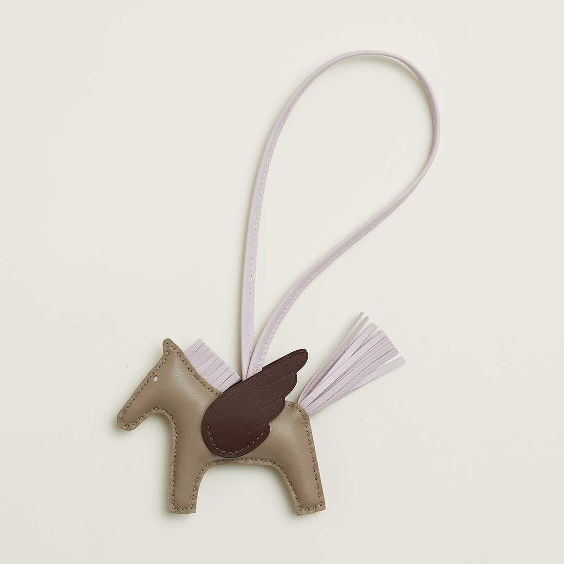 Handmade Little Pegasus Bag Charm Sheepskin Hand-sewn High-end Rodeo Pony Pendant Keychain Car Hanging Decoration