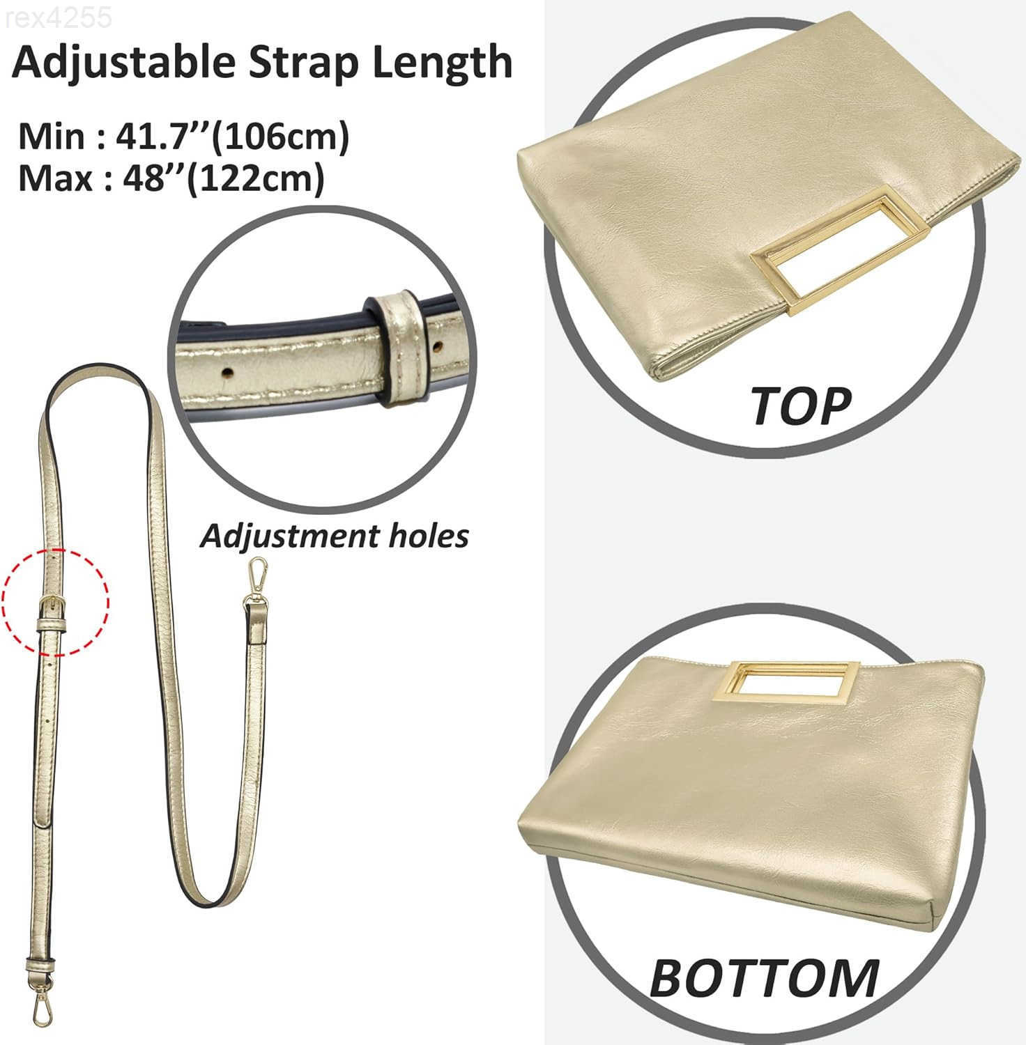 Women Formal Casual Sparkly PU Leather Handbag Purse with Handle for Prom Cocktail WeddingW250903