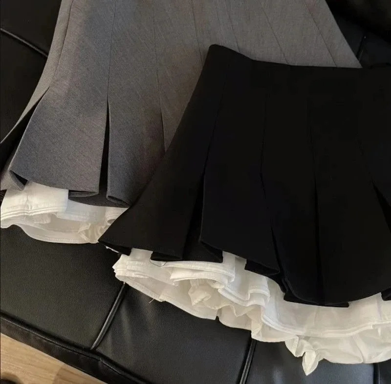 Silver Sequin Skirt Woman High Waist Mini Skirt Woman Fashion Shiny Glitter Elegant Short Skirts For Women Y2k Skirts250903
