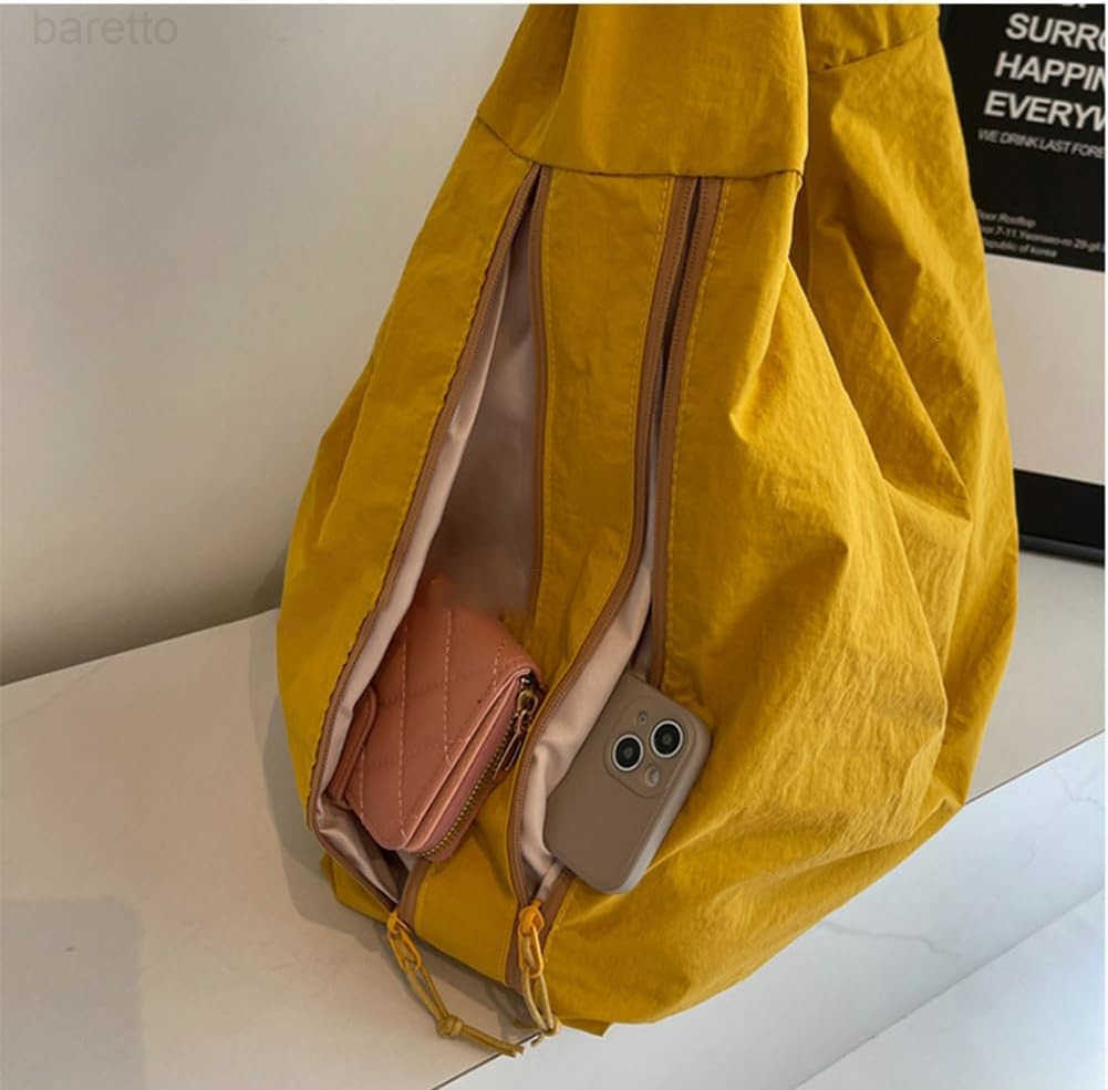 Nylon Hobo Bag Women Underarm Shoulder Bag Crescent Crossbody Purses Trendy Large Travel Beach Tote Handbag M250903