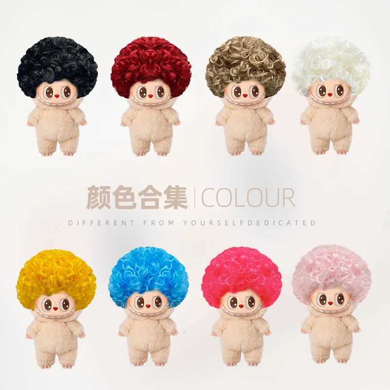 17cm Labubu Vinyl Doll Wig for Gen13 Cute EarLength Bob Hair Short Bobcut Headwear for Labubu Doll Charms Labubu AccessoriesXJ250903