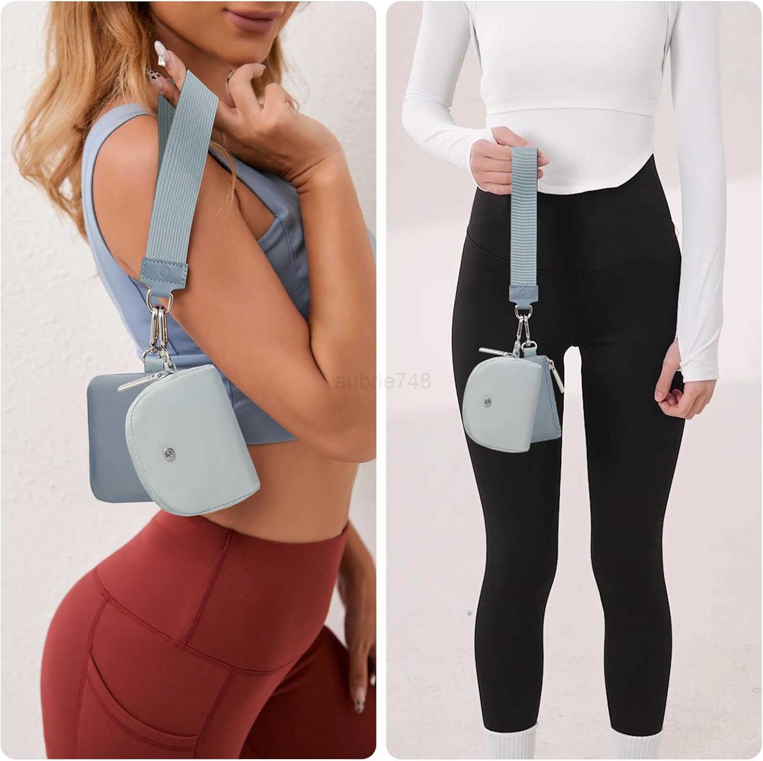 Pouch Wristlet Keychain Wallet RFID Blocking Mini Zip Around Wristlet Wallets with Detachable Strap Mini Coin Purse For Women With Premium Zippers Met