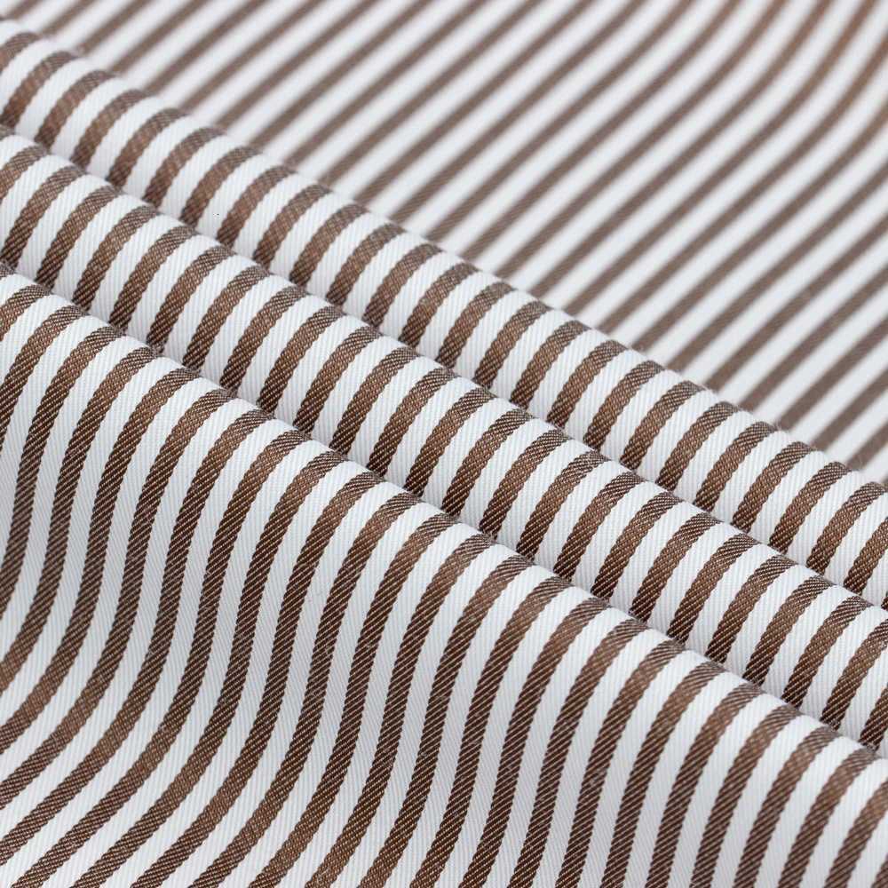 Slight Stretch Mens Color Matching Striped Dress Shirt Formal Breathable Button Down Long Sleeve Shirt For Business Activities X250903