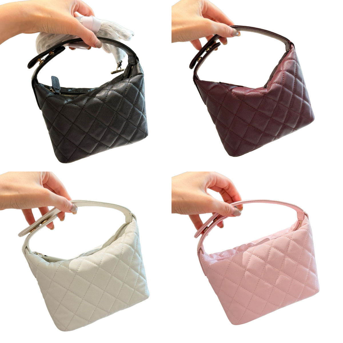 Designer Caviar Handbag, High Quality Leather Crossbody Bag, Bento Bag, mini Hobo Bag Handbag, zipper seal chain bag, exquisite ladies' crossbody bag