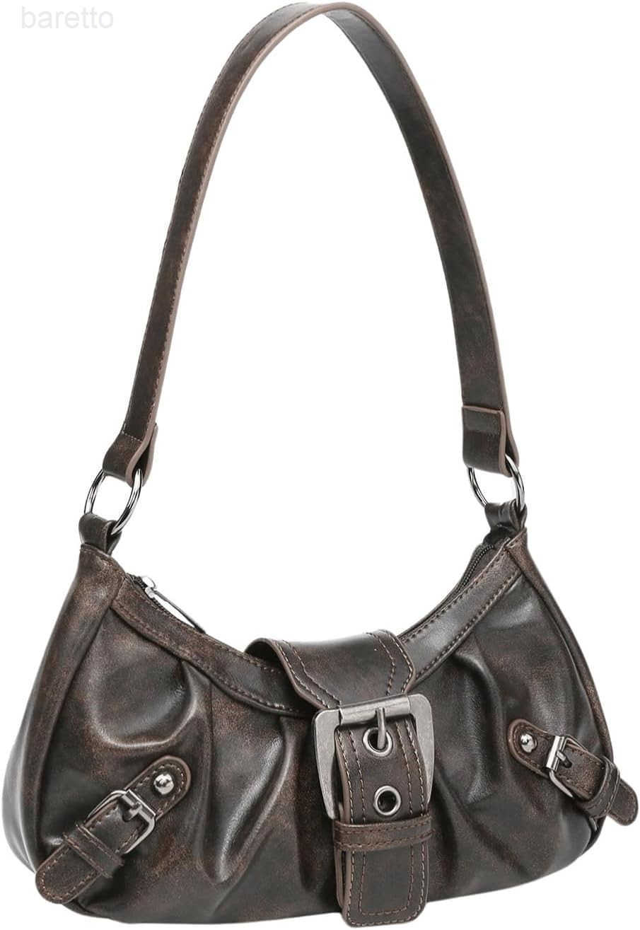 Womens Y2k Purse Goth Handbag Punk Hobo Shoulder Bag Clutch Purses Bags M250903