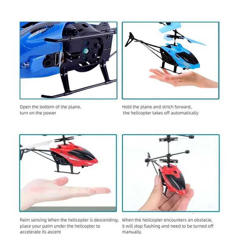 Rechargeable Mini RC Drone Remote Safe Fallresistant RC Helicopters Drone Children Toys G250903