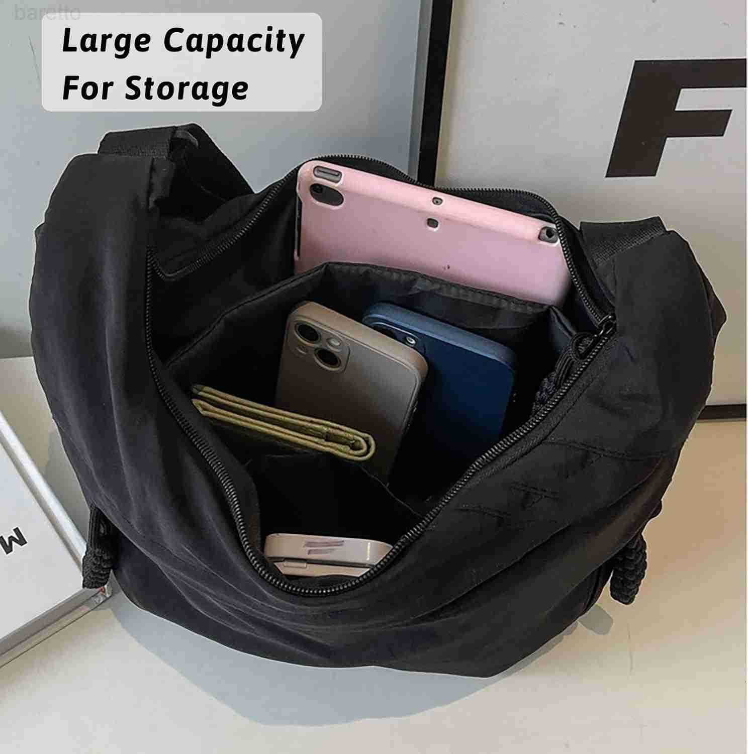 Crescent Crossbody Shoulder Bag For Women Hobo Bag MultiPocket Nylon Backpack Travel Shopping Dumpling Bag M250903