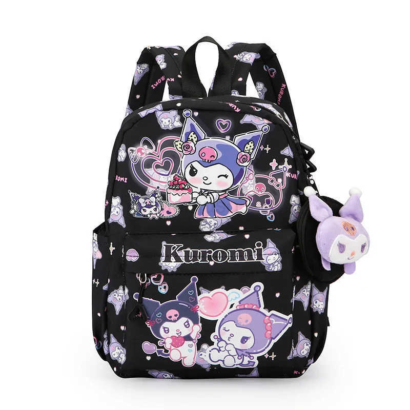 Sanrio Hello Kitty Kuromi Girls Backpack Cute Cartoon School Bag for Children Lightweight Durable Kids Backpack L250930