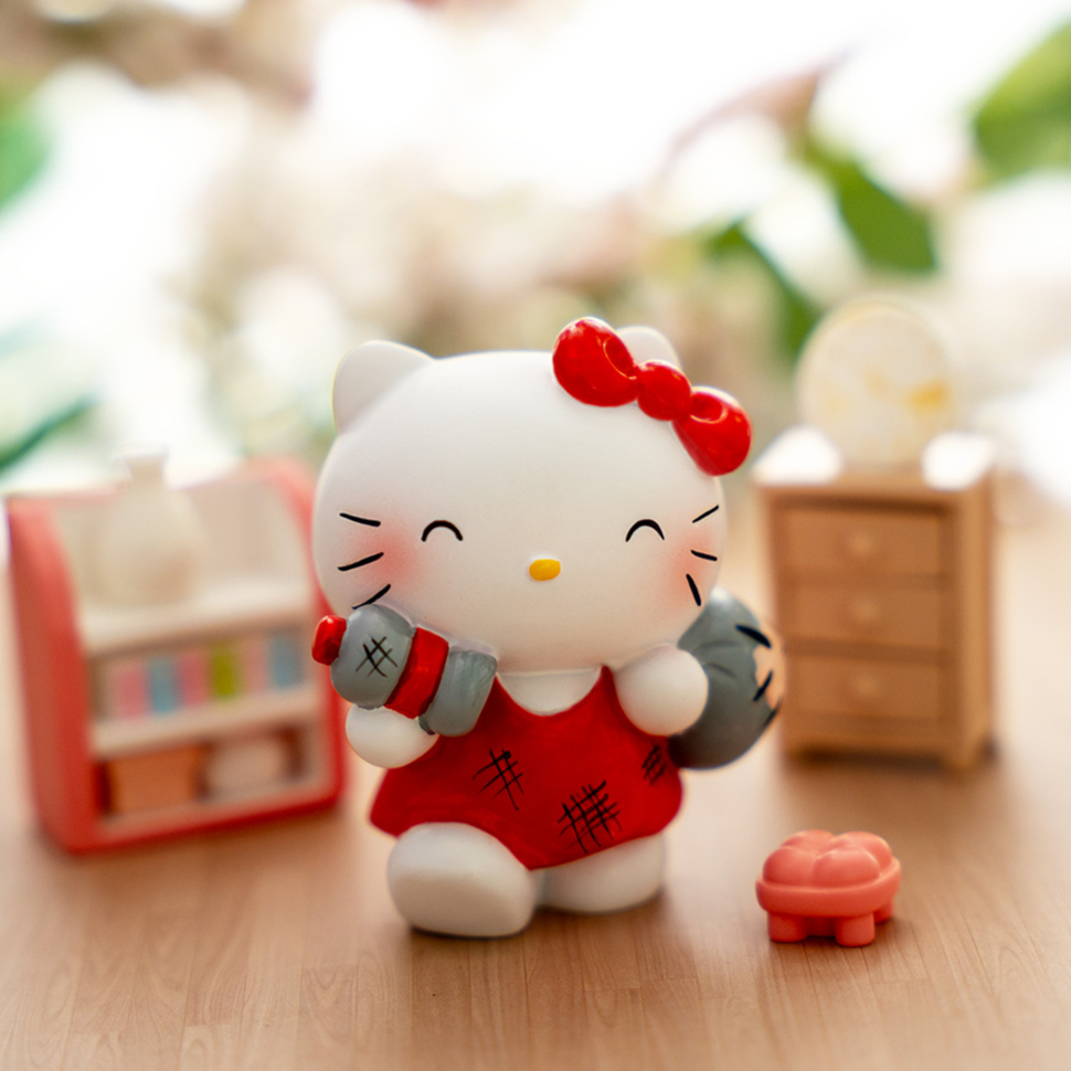 MINISO Hello Kitty Spirit Runaway Blind Box Funny Ornament Children's Tide Play Girls Gift High Quality Resin Figure