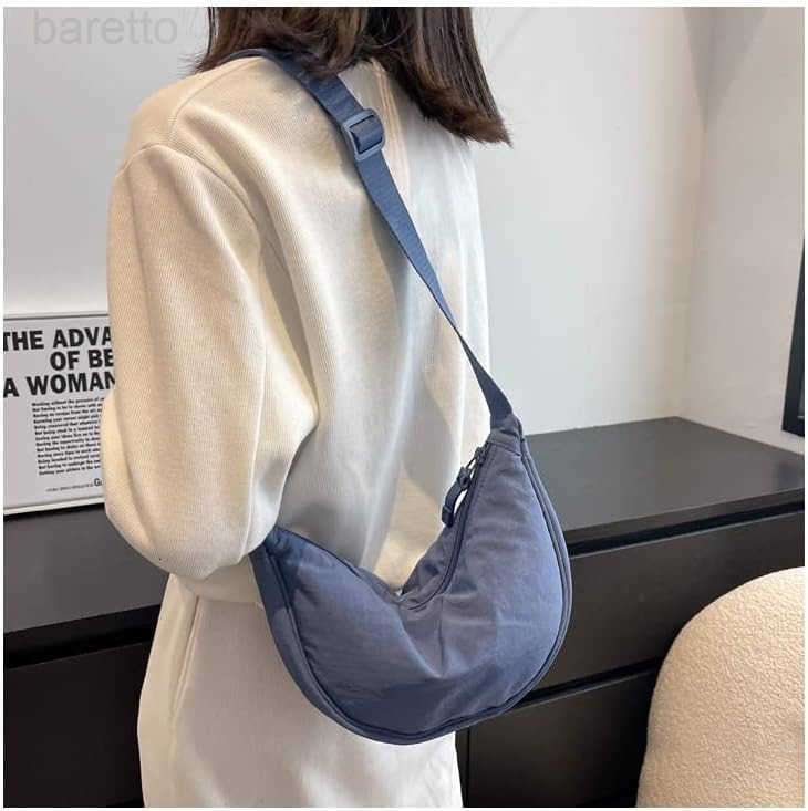 Crescent Womens Nylon Crossbody Hobo Sling Bag Lightweight Small Shoulder Purse M250903