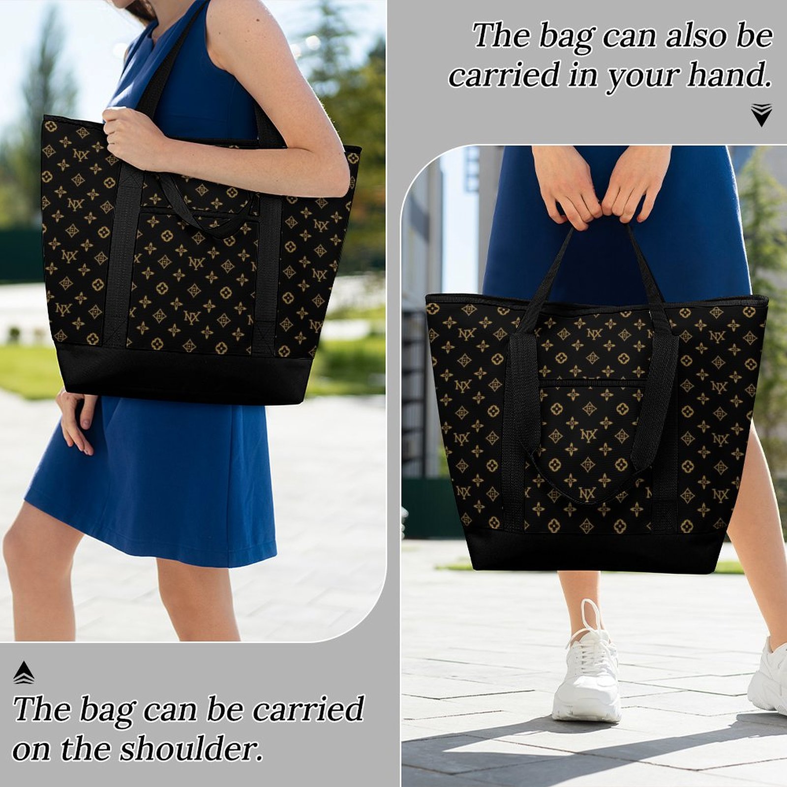 NXY Evening Bags Designer Tote Bags for Women Handbags Capacity Shopping Bags Travel Crossbody Shoulder Purses Large capacity insulated shopping bag X