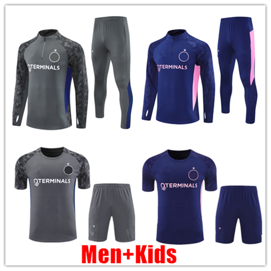 25 26 tracksuit Feyenoords half zip Training Suit half zip2025 2026 football jersey Training Suit Survatment Foot chandal futbol Sweatshir kids kits set