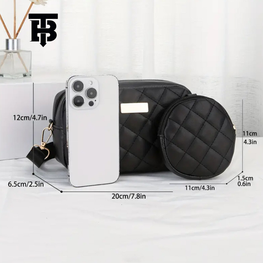 TB BHULAMTE Designer 2025 Luxury Women's Bag Light Luxury Niche Fashion Two-piece Set Simple Commuting Portable Women's Crossbody Bag