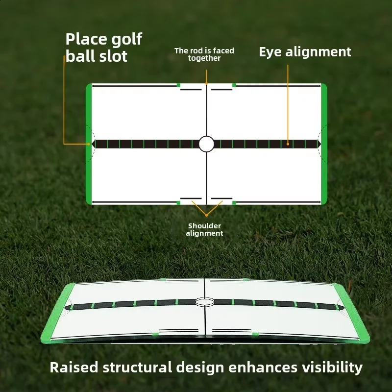 Mini Golf Putting Mirror Golf Putter Practice Eye Line Posture Correction Alignment Training Aid Tool Golf Accessories Supplies 250903