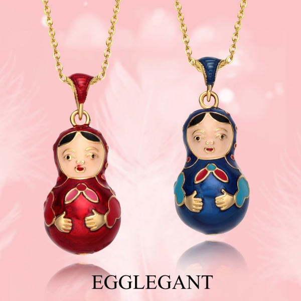 Necklace & pendant Cute doll with Easter elements Christmas adaptation pendant EL22-6