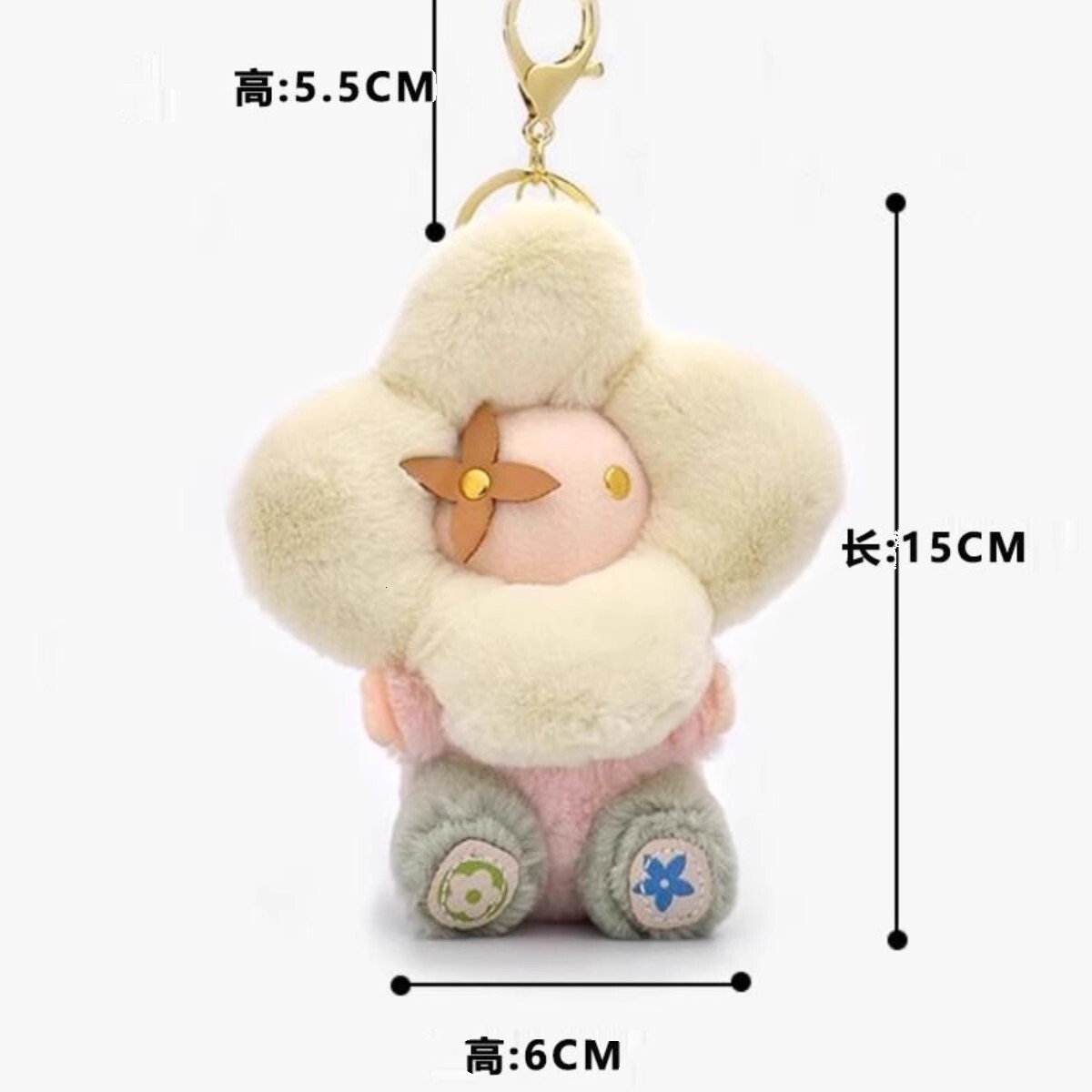 keychain suower plush pendant doll backpack chain car keychain for men and women mini bag keychain