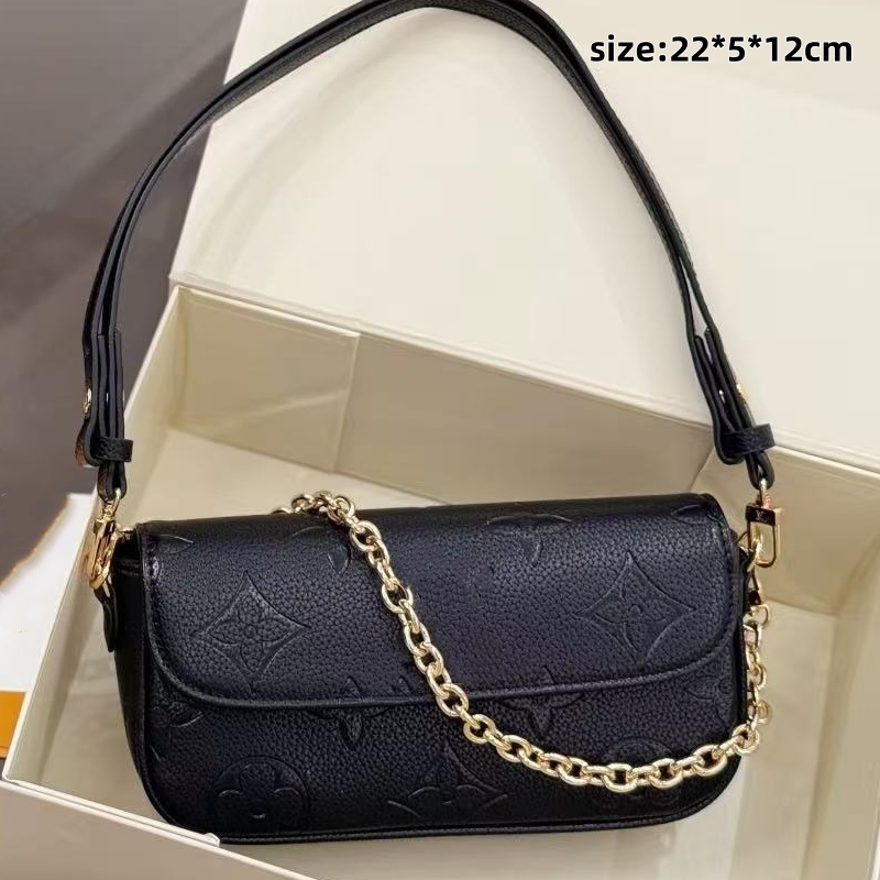 Designer Fashion Women's Outdoor Makeup Bag Light Luxury Classic Chain Crossbody Bag Gradient Flower Single Shoulder Handbag