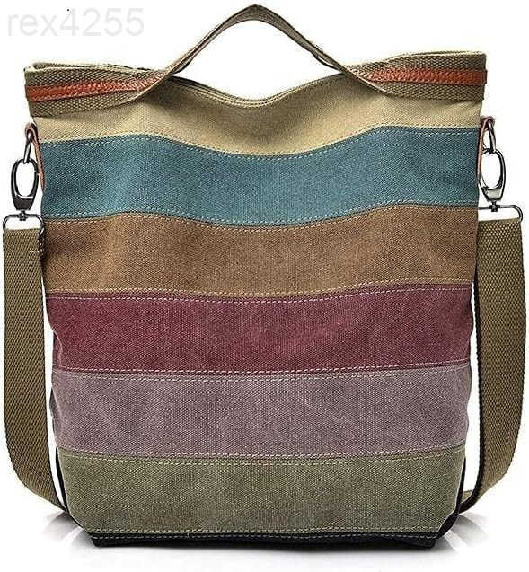 Womens Shoulder Bags Canvas Hobo Handbags MultiColor Casual Messenger Bag Top Handle Tote Crossbody BagsW250903