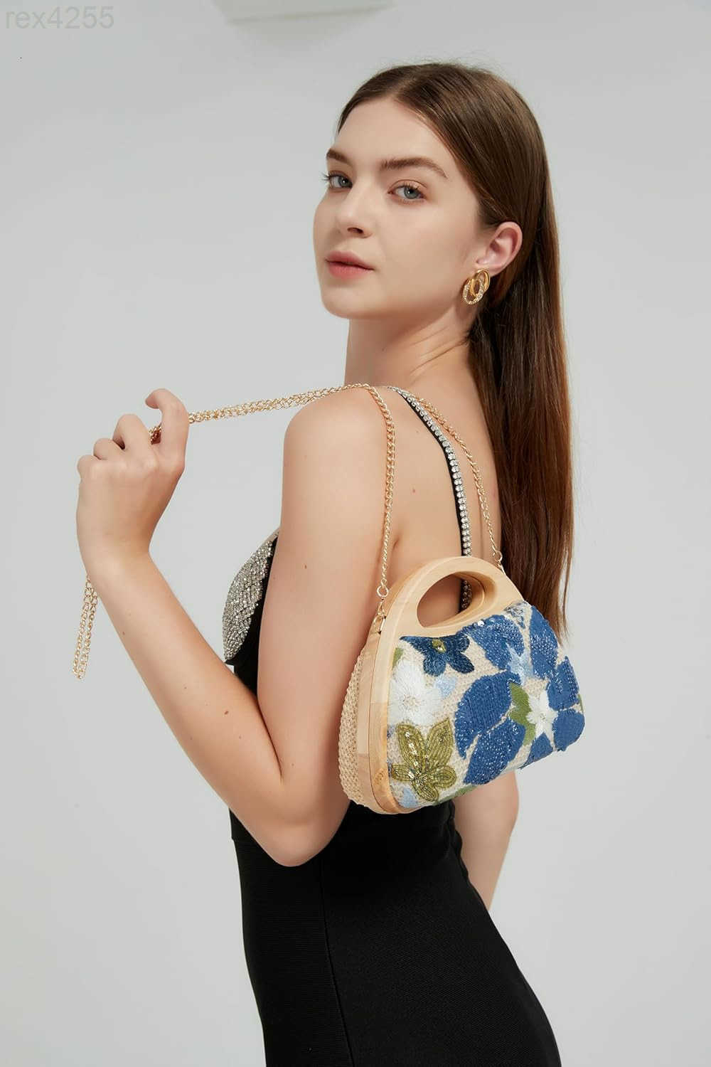Straw Clutch Handbags Women Beach Crossbody Handwoven Summer Purse Wallet Top handle Evening Bag for Wedding PartyW250903