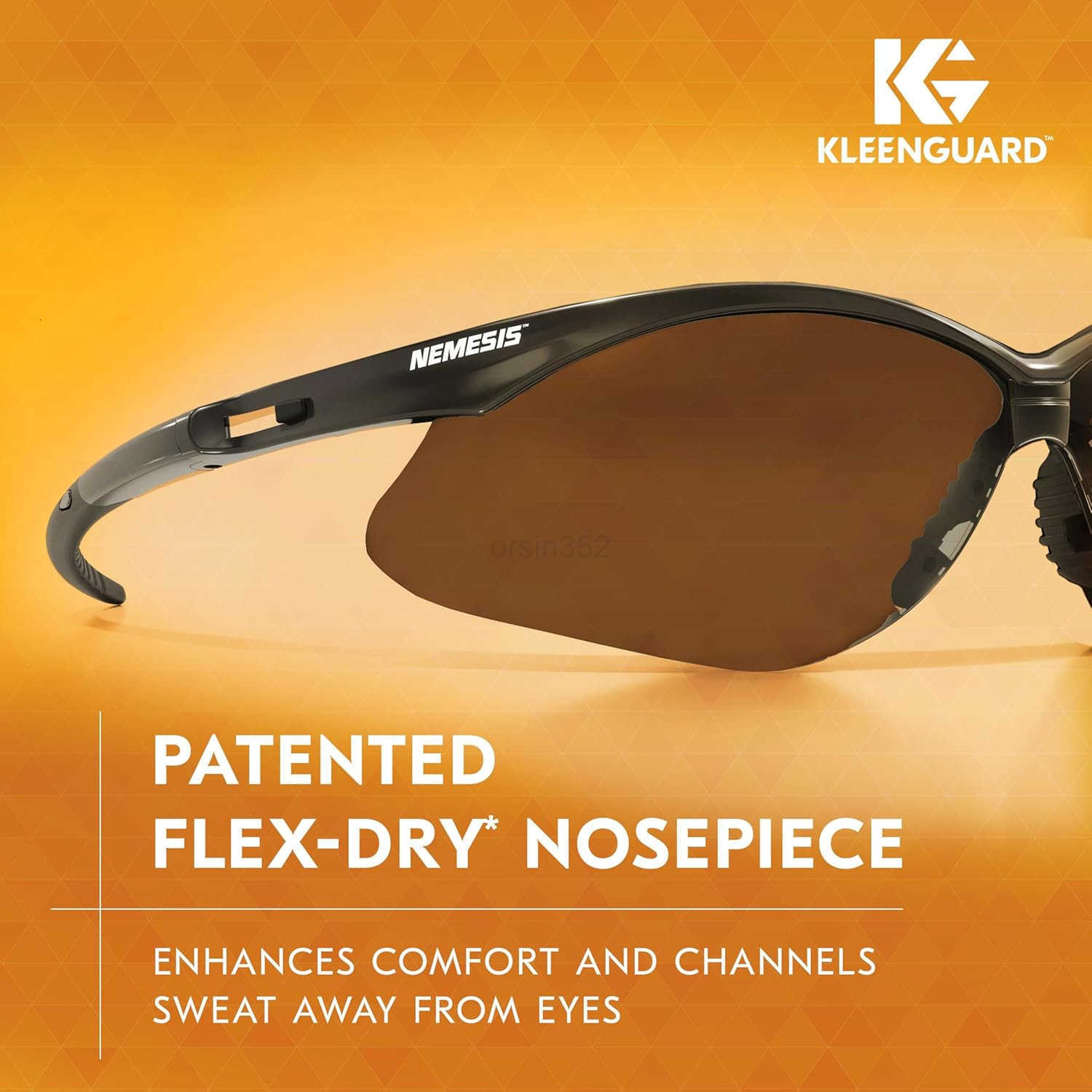 Kleenguard V30 Nemesis Polarized Safety Glasses 56568 Smoke Grey Lenses Gunmetal Frame Carrying Case Unisex Sunglasses for Men and WomenW250903