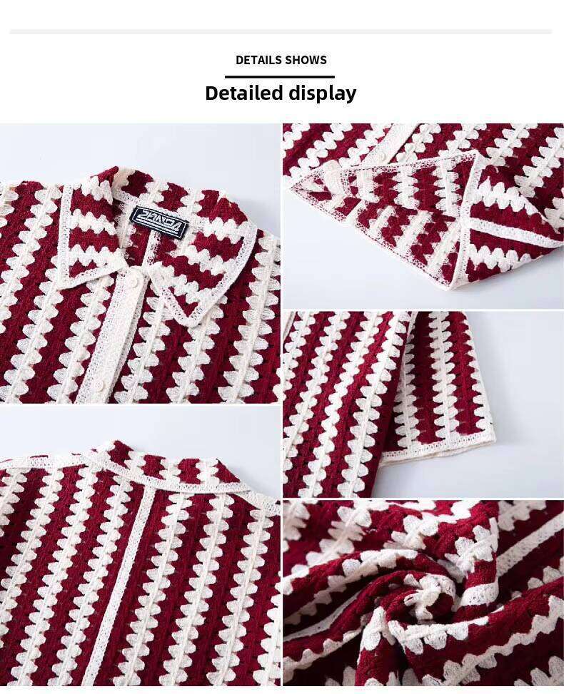 Men's Clothing Manufacturer Higher Quality French Collar Single-Breasted Short Sleeve Polo Shirt