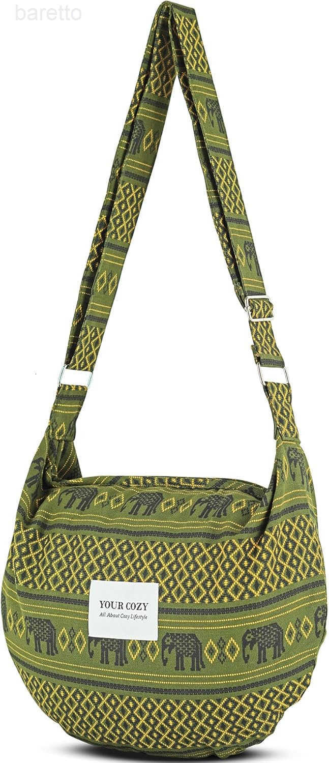 Crescent Crossbody Bag for Women Boho Sling Purse with Zipper Lightweight Hobo Messenger Shoulder Bag M250903