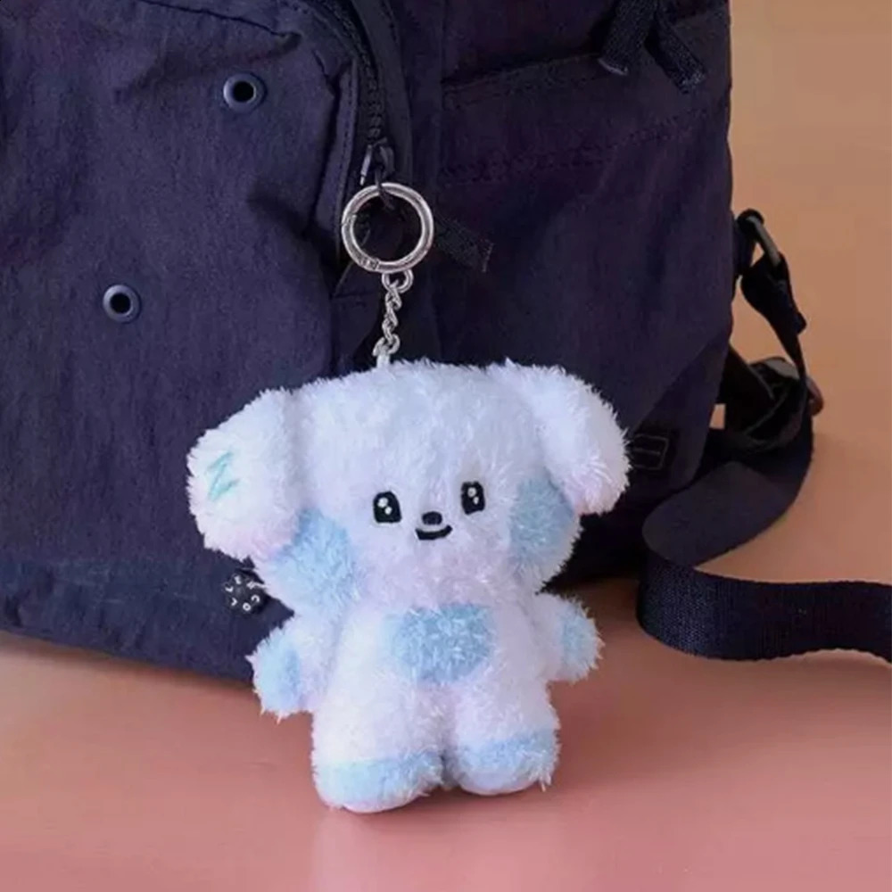 Kpop ZB1 Doll Keychain 12CM Zeroni Cartoon Cute Plush Doll Pendant Bag Accessories Key Ring ZhangHao HanBin Ricky Fans Gift250908