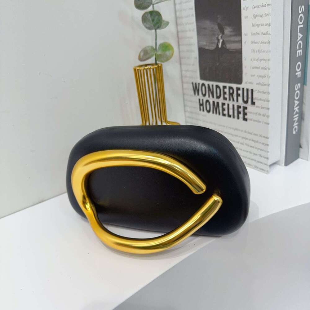 DHgargets Evening Bag Unique Trendy Purse for Women 2025 Vegan Leather Handbag Acrylic Clutch Box