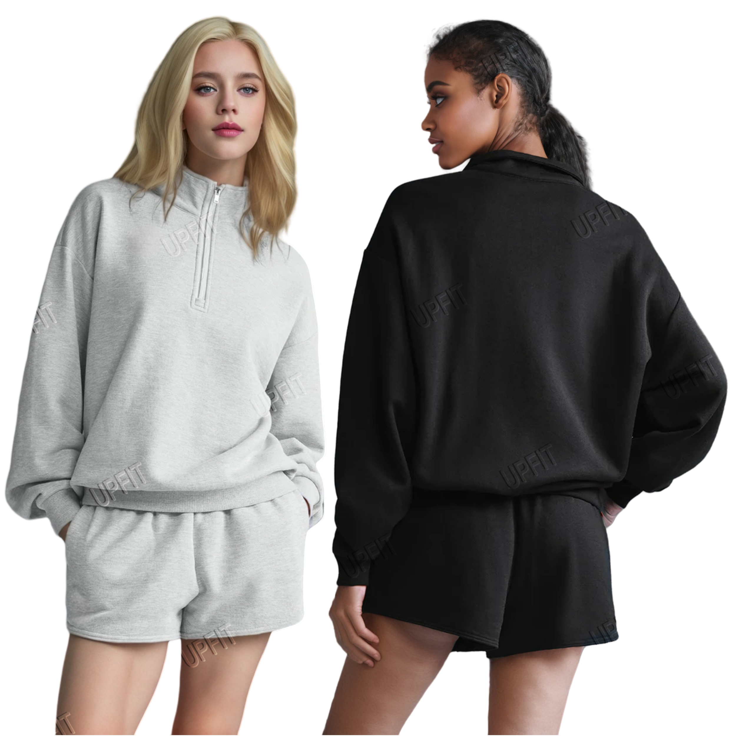 10A Hot Sale Breathable Casual Pullover Quarter Zip Stand Collar Hoodie Comfortable Sports Pant Designer Bag Quick-dry Bra sets aloness Women Clothes Hoodie