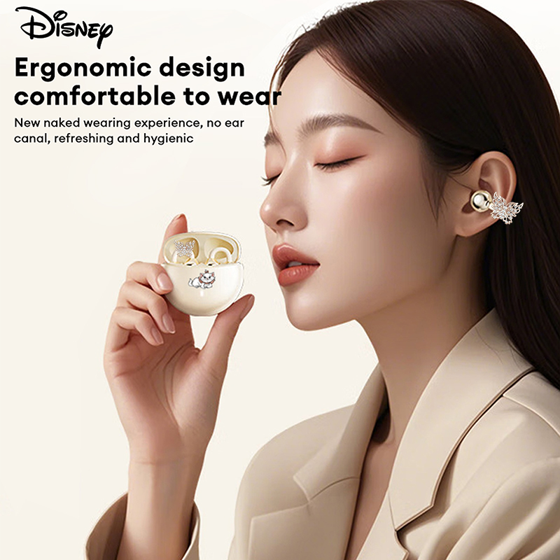 Disney True Wireless Bluetooth Earphones Q87 Bone Conduction Concept Headphones Gaming Low-Latency Earbuds Directional Sound Transmission