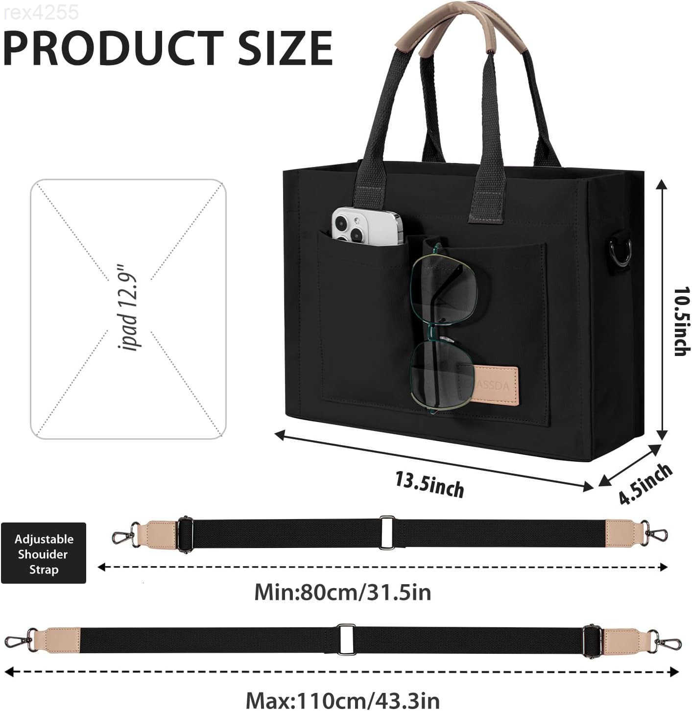 Tote Bags for Women Canvas Tote Purse Crossbody with Pockets Top Handle Shoulder Satchel Bag for WomenW250903