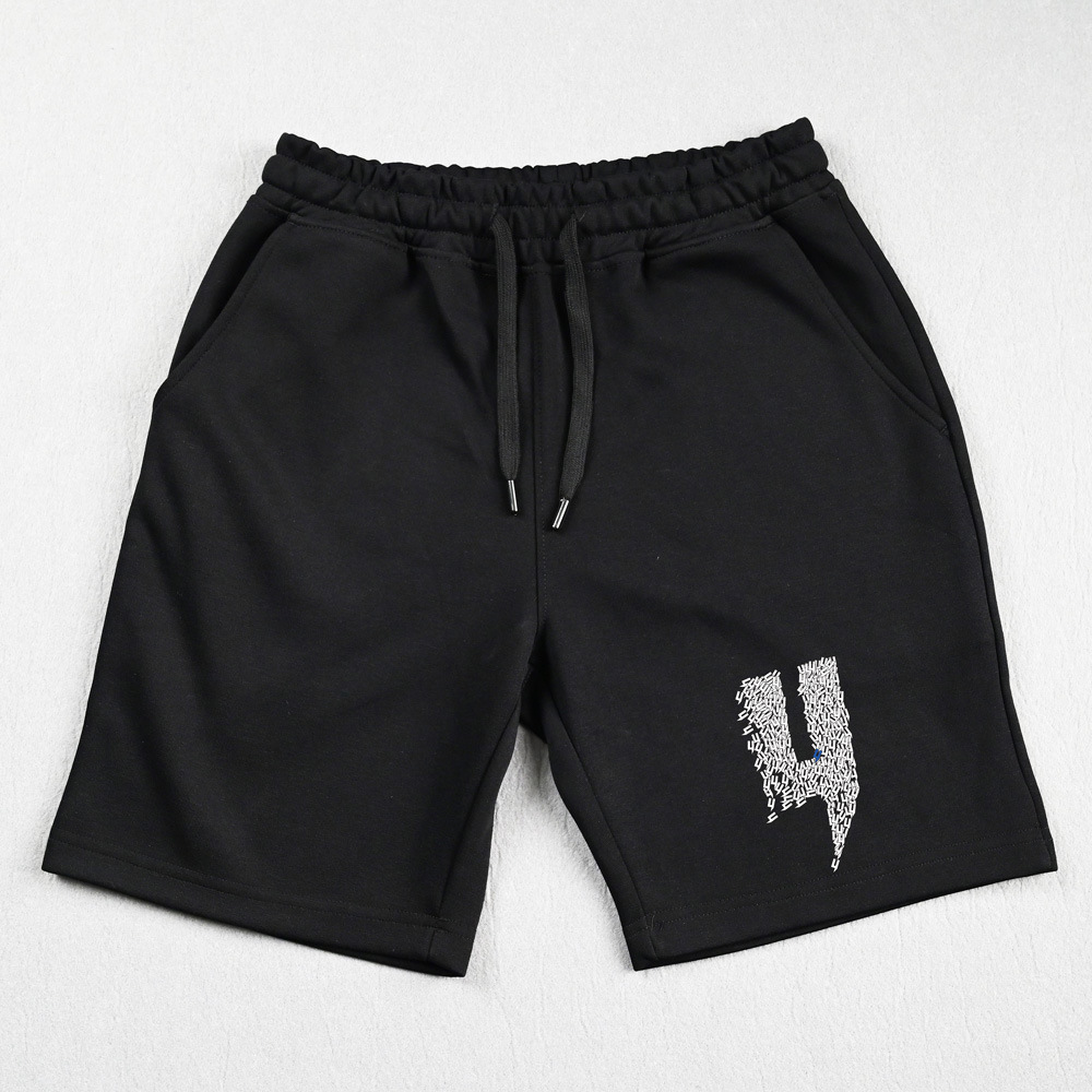 Men's Shorts Summer Pure Cotton Luxurious Design Shorts Capri Pants Sports Running Breathable Basketball Knitted Mid-length Pants Trend