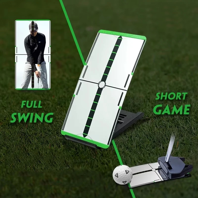 Mini Golf Putting Mirror Golf Putter Practice Eye Line Posture Correction Alignment Training Aid Tool Golf Accessories Supplies 250903