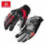 Motorcycle riding gloves made of genuine leather and carbon fiber, designed for protecting the rider in case of accidents. Motorcycle equipment S2593