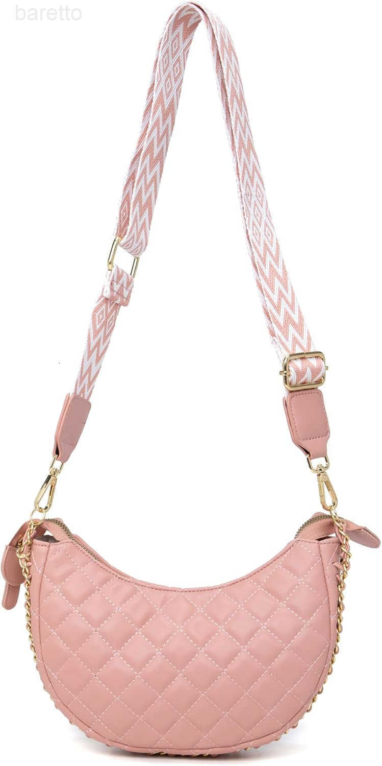 Leather Crossbody Hobo Bag for Women Lightweight Crescent Travel Sling Shoulder Bag with Removable Strap M250903