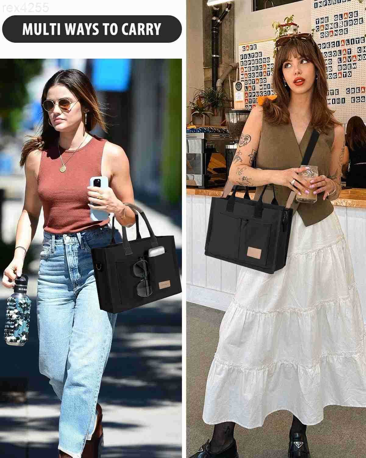 Tote Bags for Women Canvas Tote Purse Crossbody with Pockets Top Handle Shoulder Satchel Bag for WomenW250903