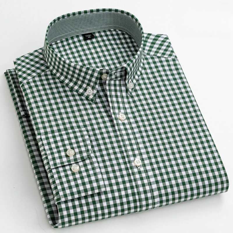 New in shirt 100cotton longsleeve shirts for men slim fit plain shirt thin plaid striped tops fashion elegants office clothes X250903