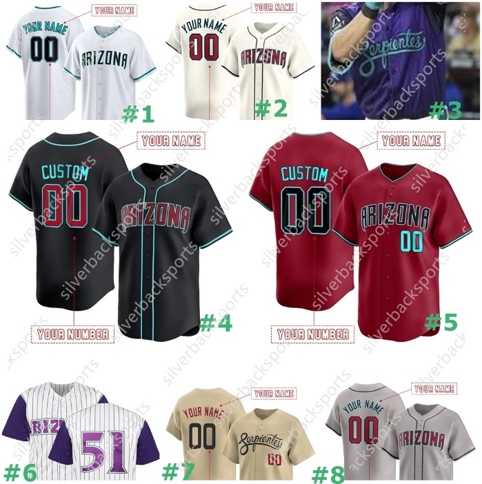 7 Corbin Carroll 2025 City Baseball Jersey 51 Randy Johnson 4 Ketel Marte Gabriel Moreno Geraldo Perdomo Shirts- Embroidered Hygroscopic quick drying factory
