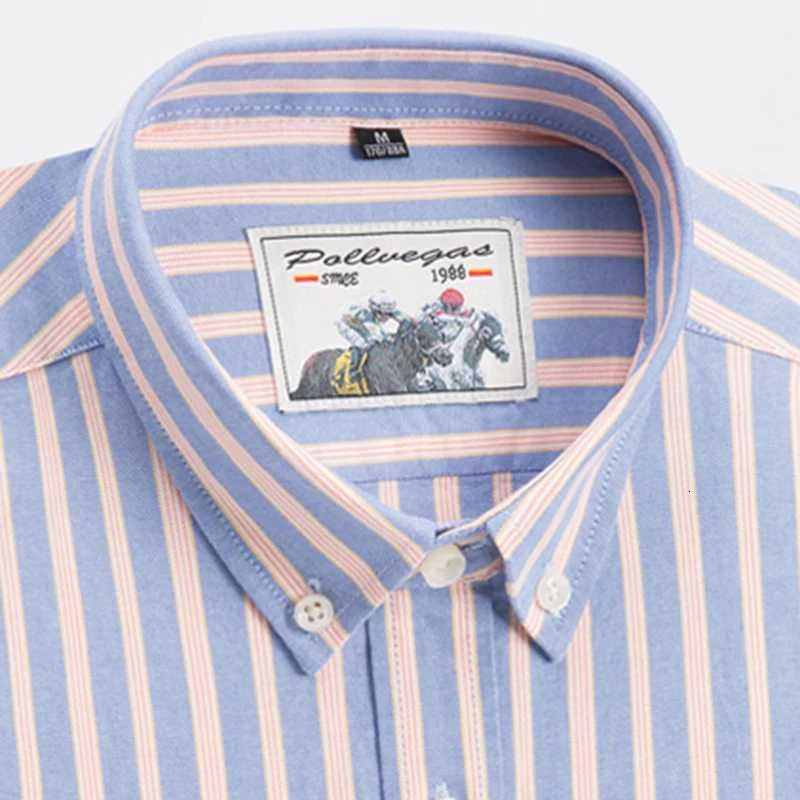 New100Cotton Smart Casual longsleeve shirts for men soft Oxford business regular fit shirt British wind elegant office clothes X250903