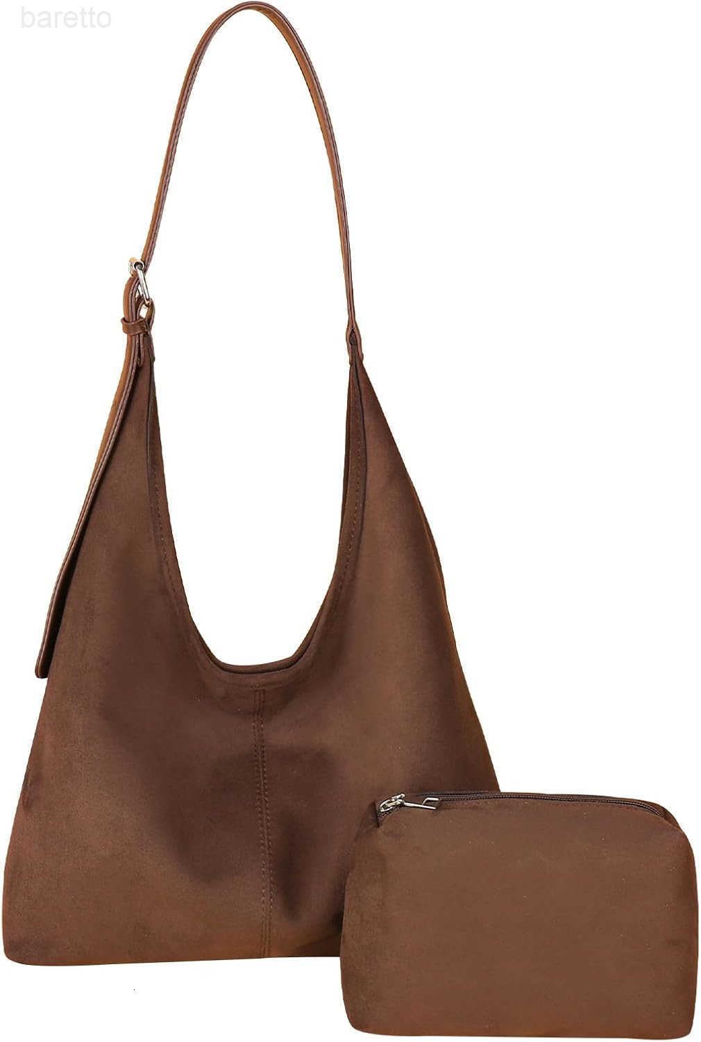 Bags for Women Brown Suede Purses Suede Tote Handbag Slouchy Shoulder Bag Retro Crossbody Hobo Bag 2025 M250903