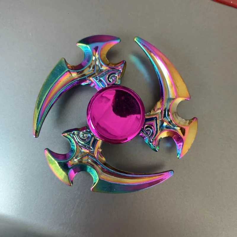 New 28 Style Colorful Metal Fidget Spinner Decompression Alloy Rainbow Hand Spinner EDC Adult Finger Stress Relief Toy Wholesale W250903
